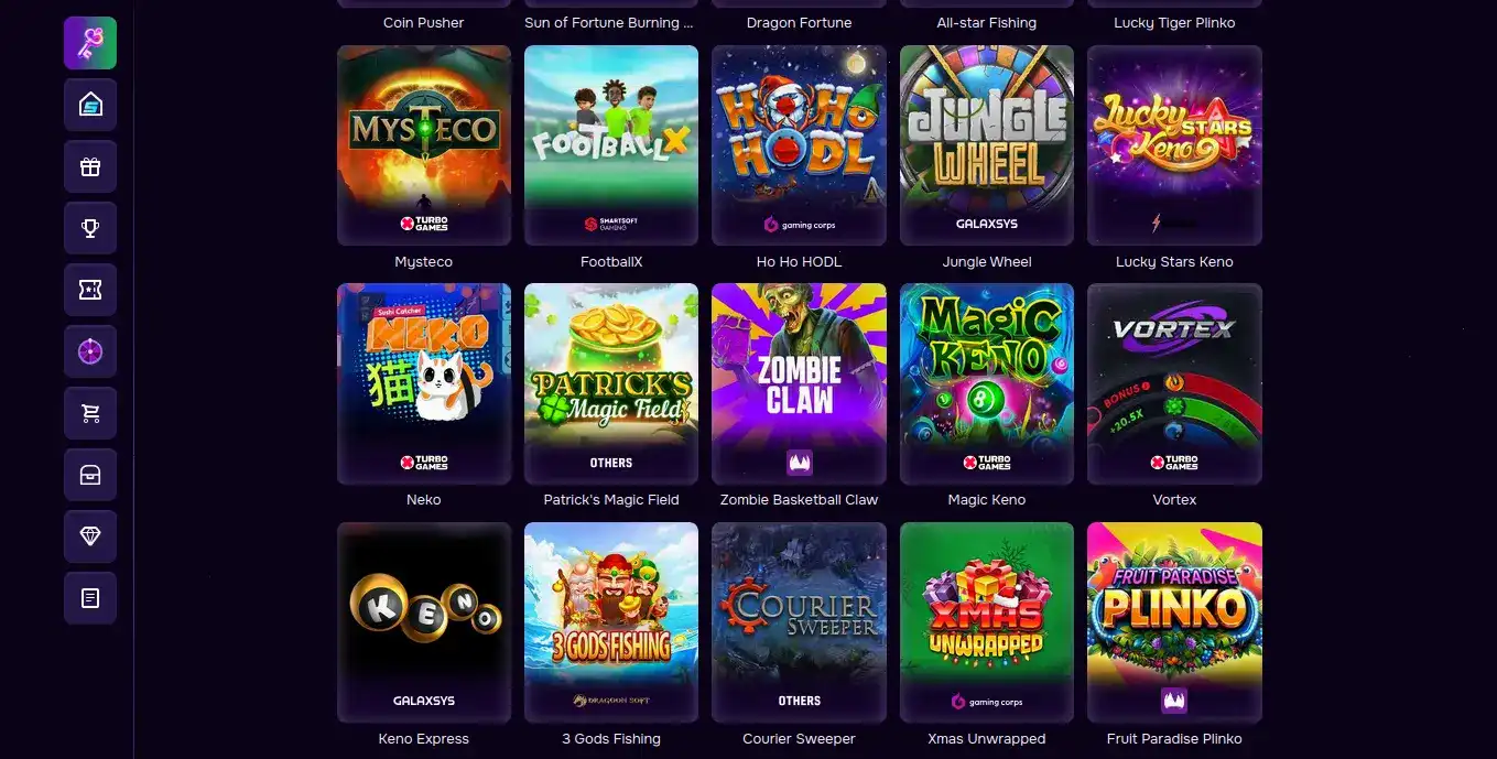 Интерфейс официального сайта Paradise casino